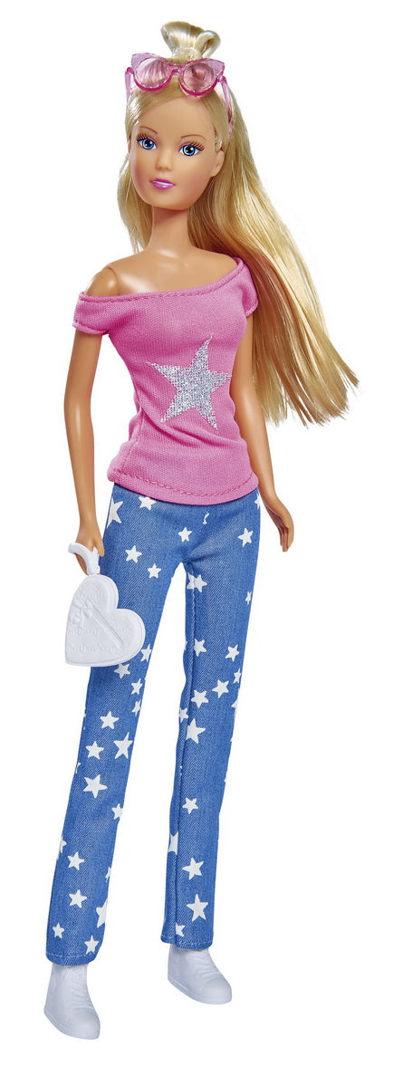 PAPUSA STEFFI JEANS FASHION CU BLUZA ROZ