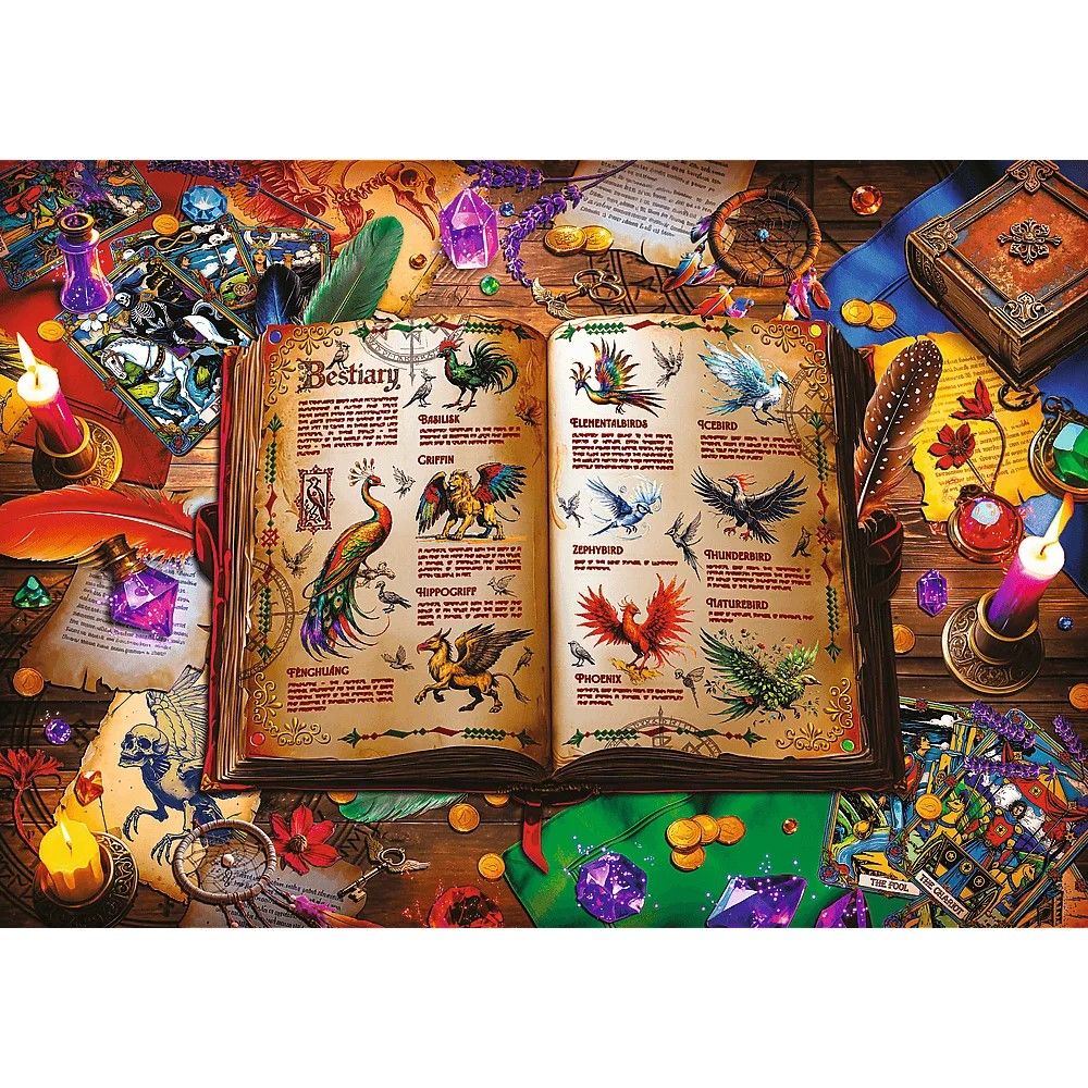 PUZZLE TREFL 1000 ATLASUL PASARILOR FANTASTICE