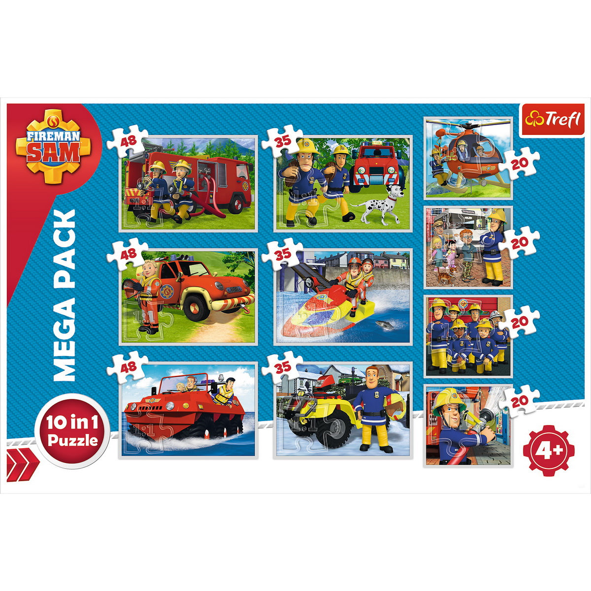 PUZZLE TREFL 10IN1 ECHIPA POMPIERULUI SAM