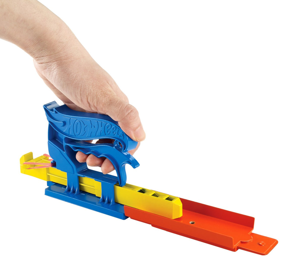 HOT WHEELS SET LANSATOR PORTABIL ALBASTRU SI MASINUTA