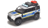 MAJORETTE MASINA DE POLITIE LAND ROVER CU LUMINI SI SUNETE