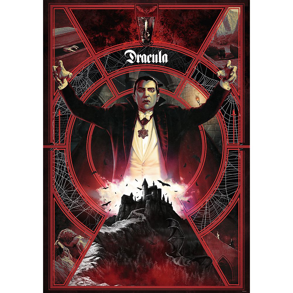 PUZZLE TREFL 1000 PREMIUM PLUS UNIVERSAL MONSTERS SALA GROAZEI DRACULA
