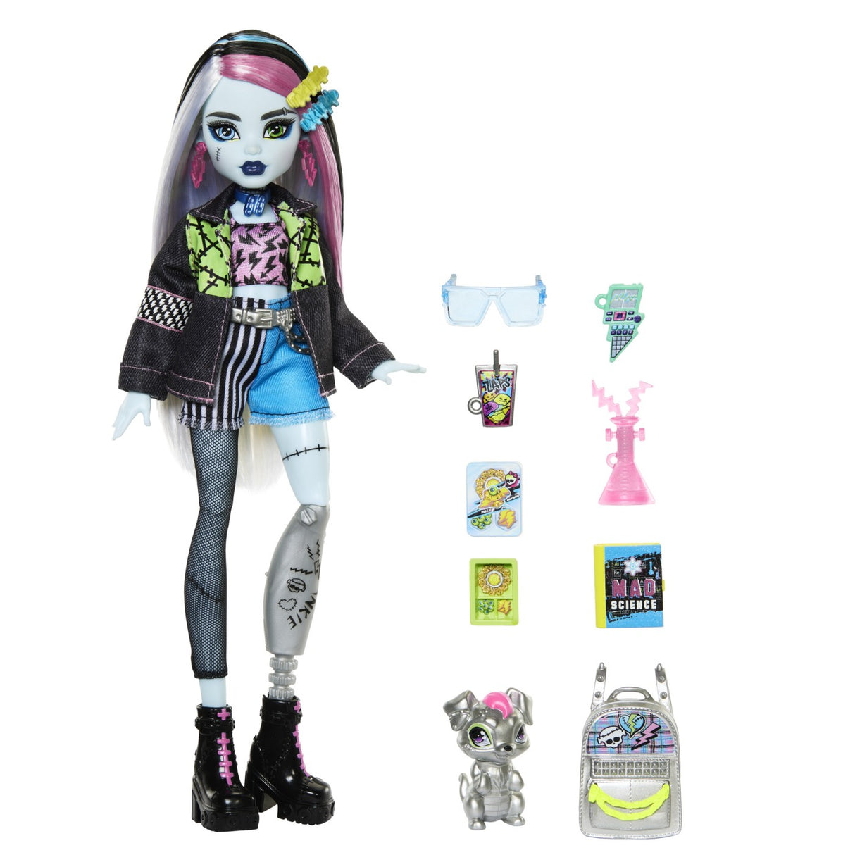 MONSTER HIGH PAPUSA FRANKIE STEIN SI ANIMALUT WATZIE