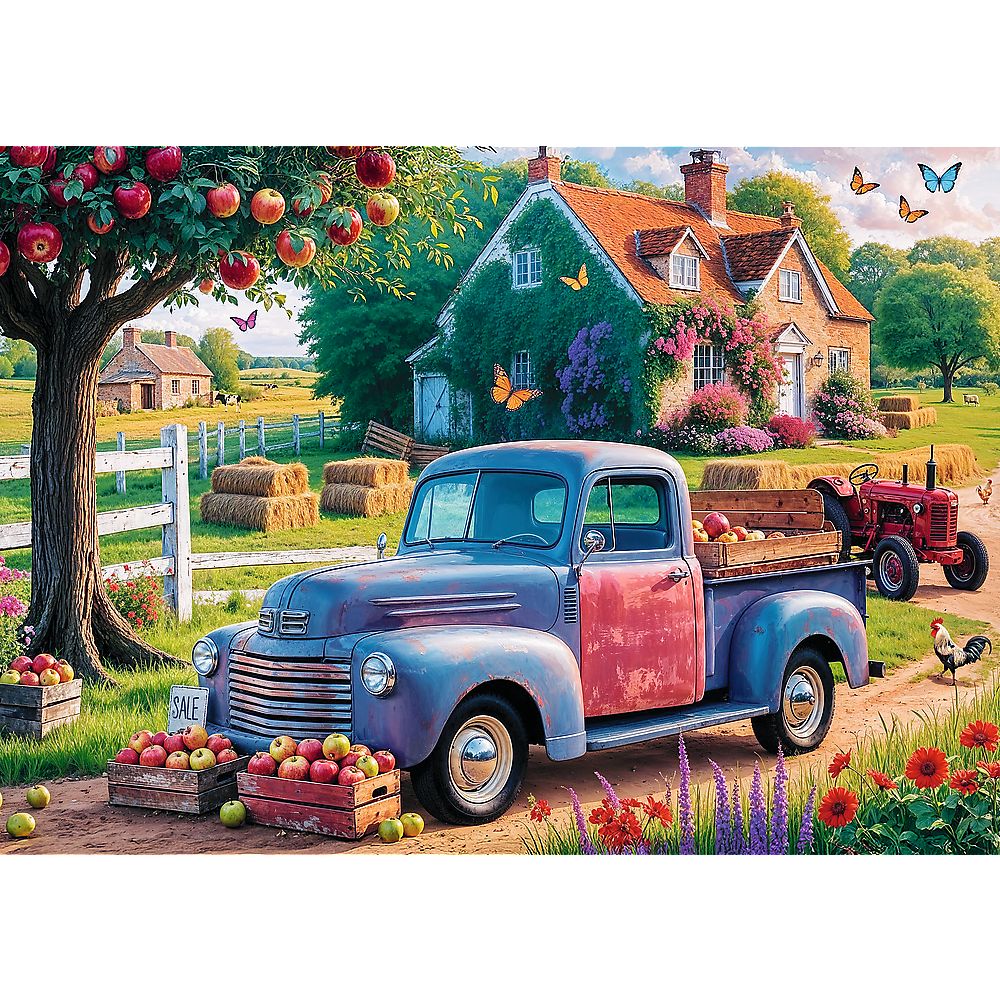 PUZZLE TREFL 500 PREMIUM PLUS TEA TIME CAMPIONATUL EUROPEAN MASINA FERMIERULUI
