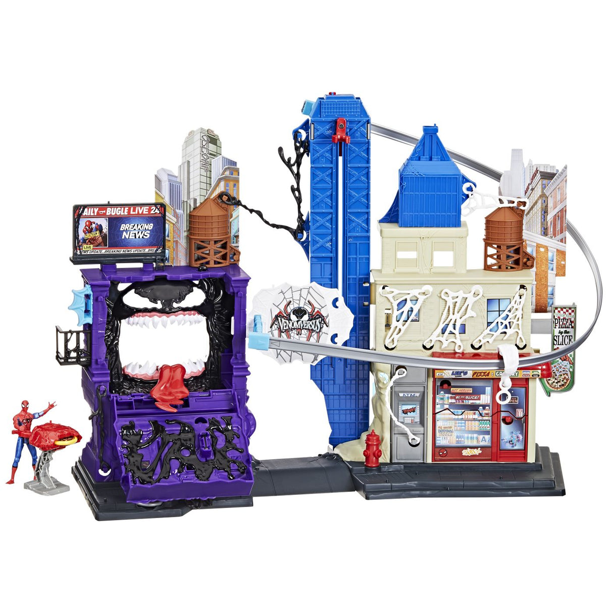 SET DE JOACA MARVEL SPIDER MAN VENOM VERSUS WEB CITY SLINGING