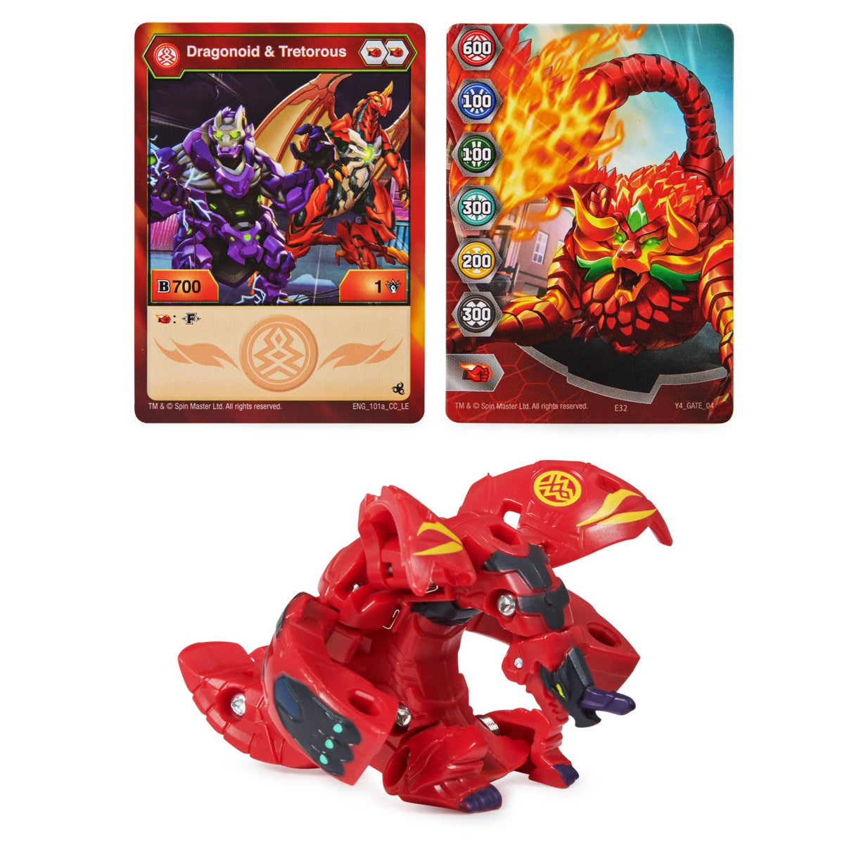 BAKUGAN S5 BILA CLASICA DRAGONOID TRETOROUS ROSU