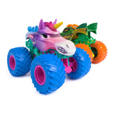 MONSTER JAM SET 2 MASINUTE METALICE DRAGON SI SPARKLE SMASH SCARA 1 LA 64