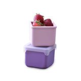 SET 2 RECIPIENTE SILICON, MELII, PINK PURPLE
