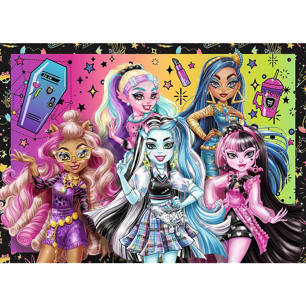 PUZZLE TREFL 4IN1 MONSTER HIGH O ZI ELECTRIZANTA