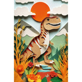 PUZZLE TREFL 160 PAPER ART 3D DINOZAUR