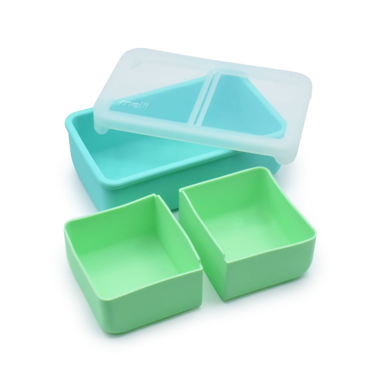 CUTIE PRANZ BENTO CU COMPARTIMENTE DETASABILE, MELII, MINT BLUE
