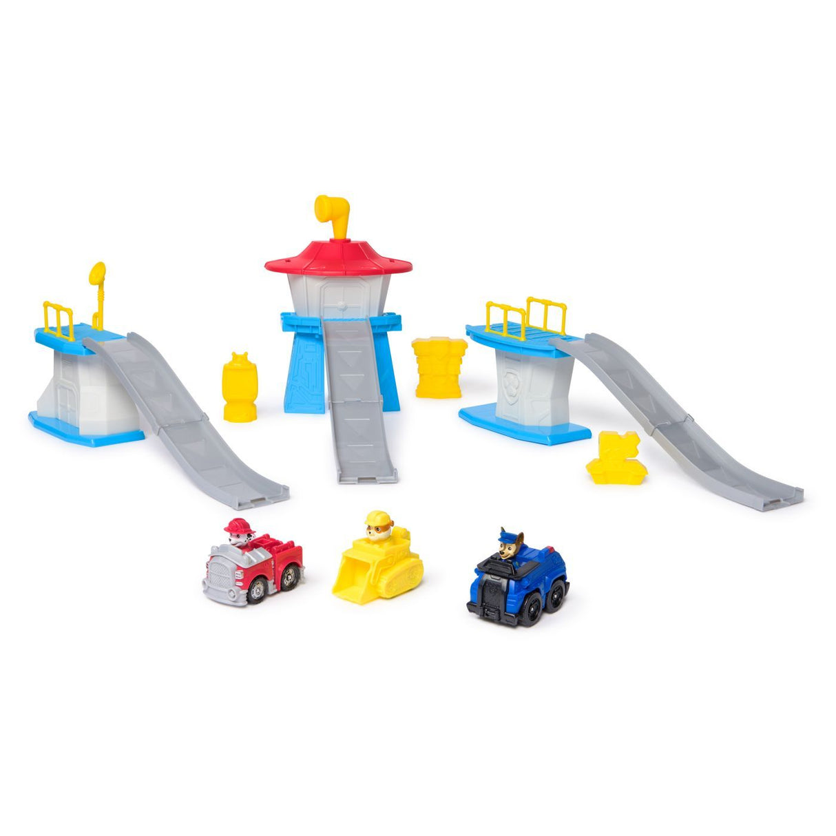 PATRULA CATELUSILOR SET DE JOACA TURN MINI DELUXE CU FIGURINE SI MASINUTE