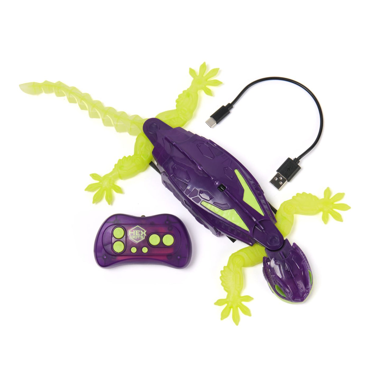 HEX BOTS SOPARLA CATARATOARE GECKO MOV CU TELECOMANDA