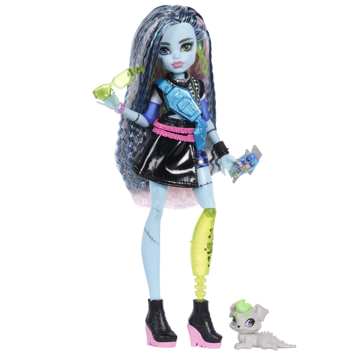 MONSTER HIGH PAPUSA FRANKIE STEIN CU ACCESORII