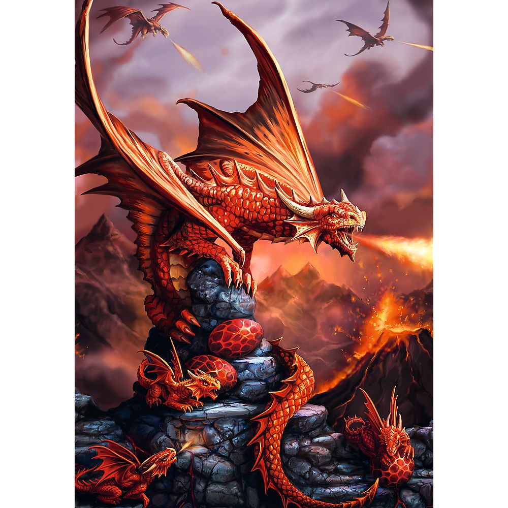 PUZZLE TREFL 1000 PREMIUM PLUS COLECTIA FANTASY DRAGON DE FOC