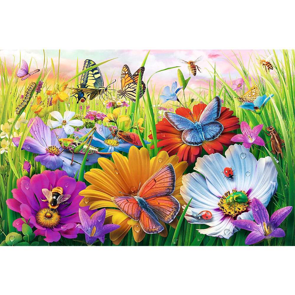 PUZZLE TREFL 300 EASY PIECE INSECTE IN LUNCA