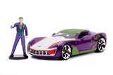 MASINUTE METALICA CHEVY CORVETTE STINGRAY 2009 SI FIGURINA JOKER SCARA 1:24