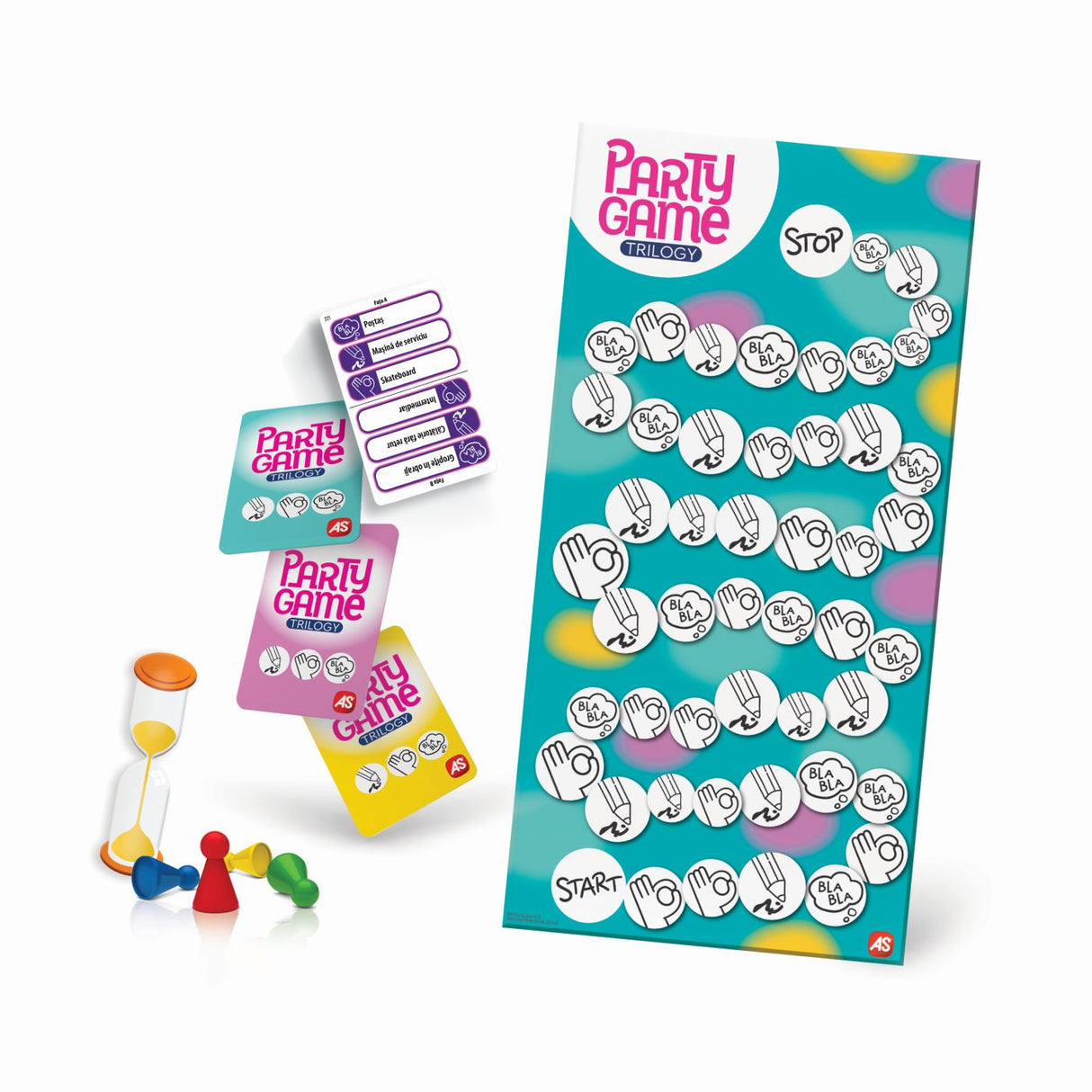 JOC DE SOCIETATE PARTY GAME TRILOGY IN LIMBA ROMANA