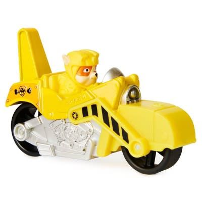 PATRULA CATELUSILOR MACHETA METALICA RUBBLE CU MOTOCICLETA