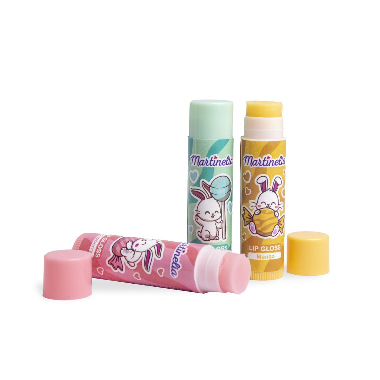 MARTINELIA YUMMY SET 3 BALSAMURI DE BUZE IN FORMA DE CUTIE DE SUC
