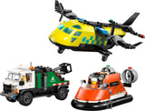 LEGO CITY AVION AUTOSPECIALA DE SERVICE SI AEROGLISOR IN VERSIUNI ADAPTATE 60505