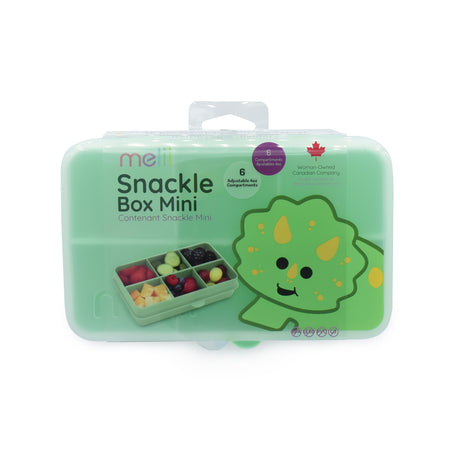 CUTIE SNACK 6 COMPARTIMENTE, MELII, PRINT DINOZAUR