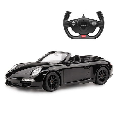 MASINA CU TELECOMANDA PORSCHE 911 CARRERA S NEGRU CU SCARA 1 LA 12