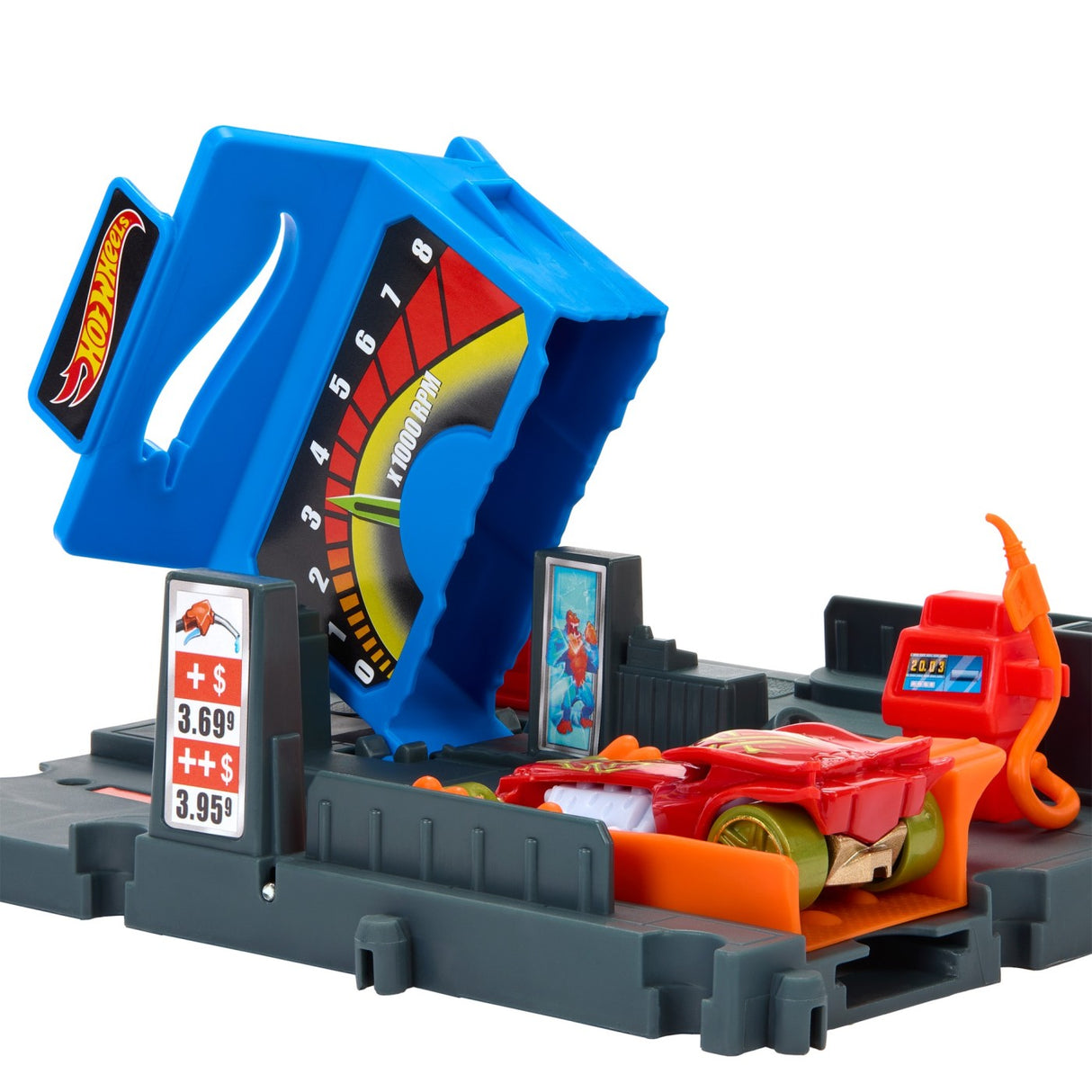 HOT WHEELS CITY EXPLORER PISTA FUEL STATION SHIFT