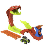 HOT WHEELS MONSTER TRUCK SET DE JOACA PISTA INVINGE SARPELE URIAS CU MASINUTA BONE SHAKER INCLUSA
