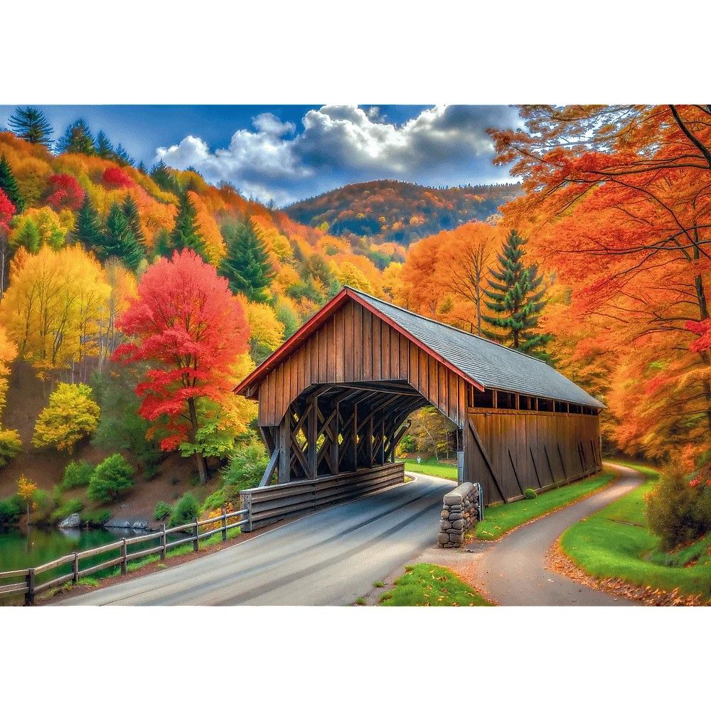 PUZZLE TREFL 1000 COLECTIA SUA SPLENDOAREA TOAMNEI POSTER INCLUS