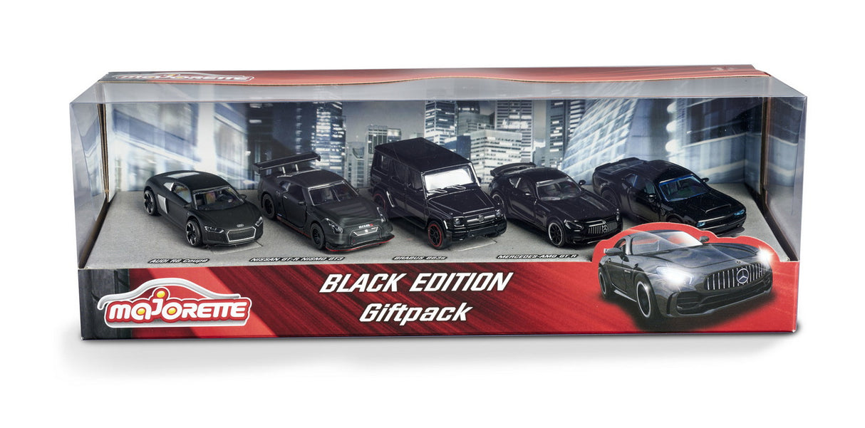 MAJORETTE SET 5 MASINUTE BLACK EDITION