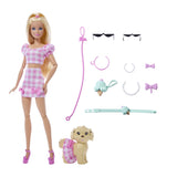 BARBIE TWINNING LOOKS SET PAPUSA BARBIE BLONDA SI CATEL CU ACCESORII