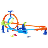 HOT WHEELS STUNT TRACKS PISTA CICLON DE LANSAREA RAPIDA CU MASINUTA INCLUSA