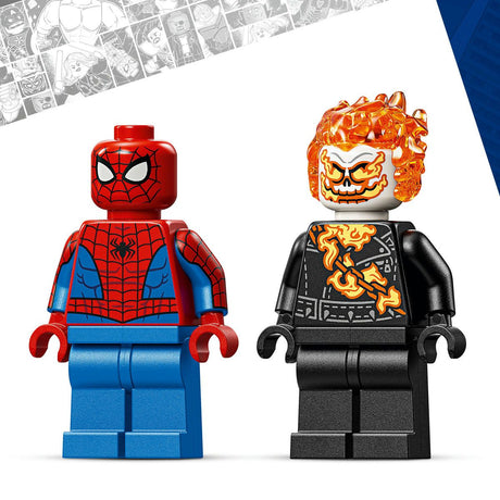 LEGO MARVEL OMUL PAIANJEN VS CALARETUL FANTOMA PE MOTOCICLETA 76335