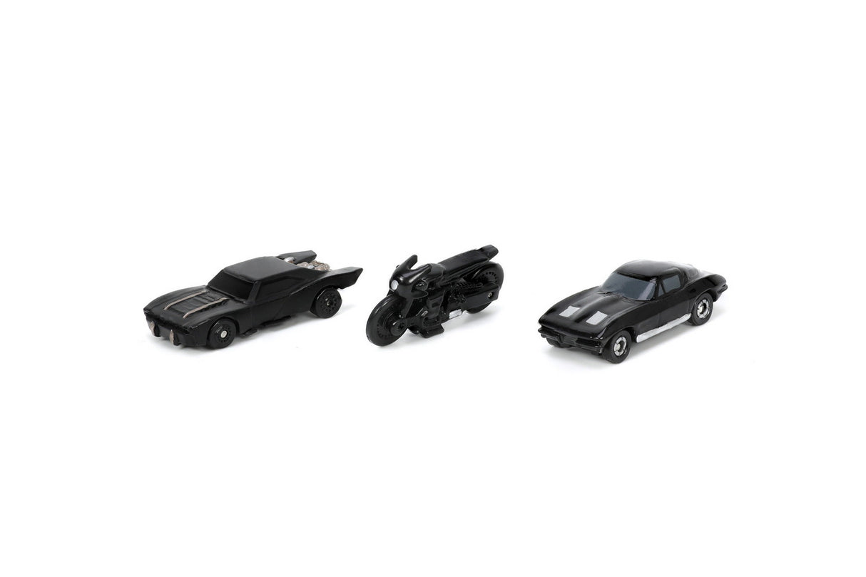 JADA SET 3 VEHICULE NANO BATMAN 4CM