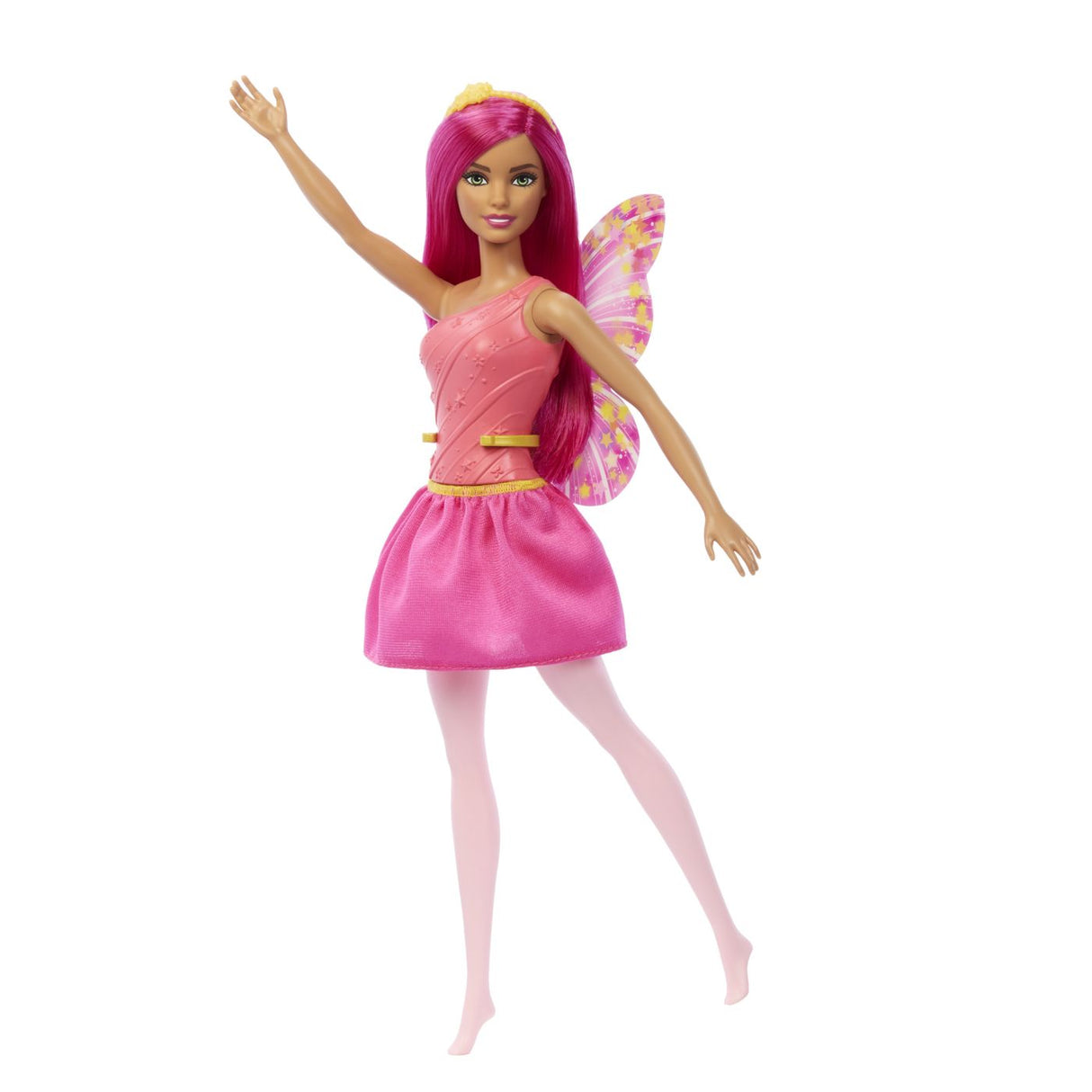 BARBIE PAPUSA BARBIE ZANA CU PAR SI TINUTA ROZ