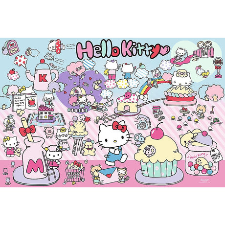 PUZZLE TREFL 300 DESCOPERA LUMEA LUI HELLO KITTY