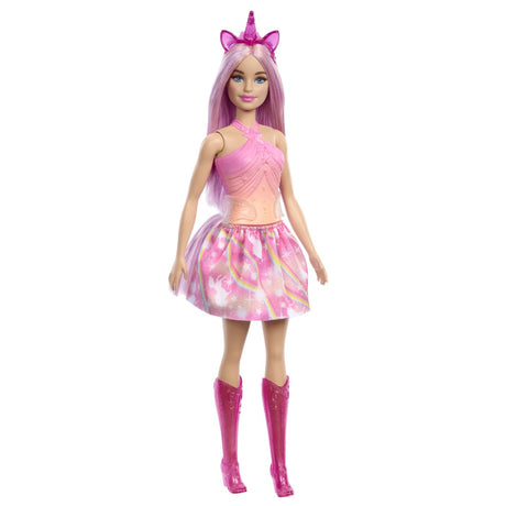 BARBIE PAPUSA BARBIE CU ACCESORII MAGICE DE UNICORN