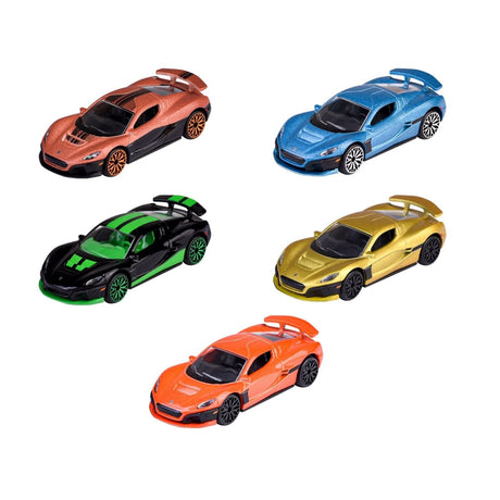 MAJORETTE SET 5 MASINUTE METALICE RIMAC NEVERA 7.5CM