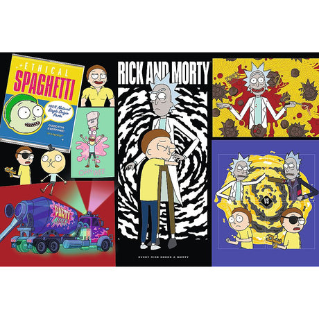 PUZZLE TREFL 300 RICK AND MORTY UN LOC CIUDAT IN GALAXIE