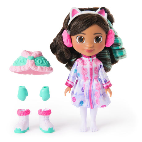 GABBYS DOLLHOUSE FILMUL PAPUSA TINUTA DE IARNA CU ACCESORII