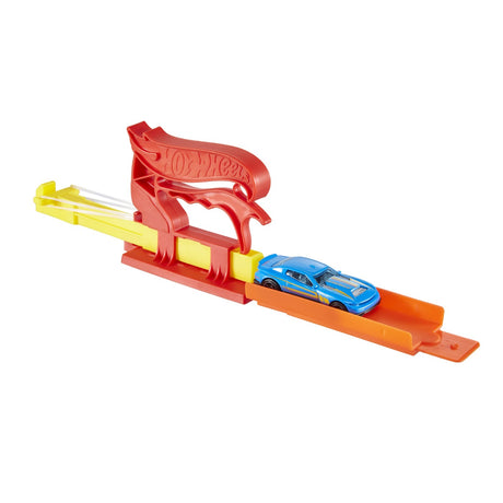 HOT WHEELS SET LANSATOR PORTABIL ROSU SI MASINUTA