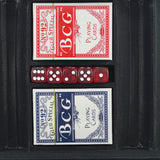 Set de Poker Complex cu 300 de jetoane Vivimall, Include 2 seturi de carti, 5 zaruri, Echipat cu servieta de aluminiu cu dimensiunile 39x7x27 cm - vivimall.ro