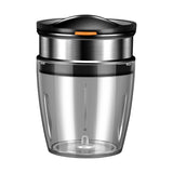 Borcan Feliator de Fructe si Legume, Vivimall, Lame in Inox Incorporate, Feliator pentru Fructe si Legume de Dimensiuni Mici si Medii, 10.5 x 6 cm, Negru - vivimall.ro