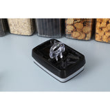 Recipient din Plastic, Vivimall, pentru Alimente/Obiecte, Inchidere Ermetica, Textura Ondulata, 15 x 10 x 30 cm, 3.3 l, Transparent - vivimall.ro