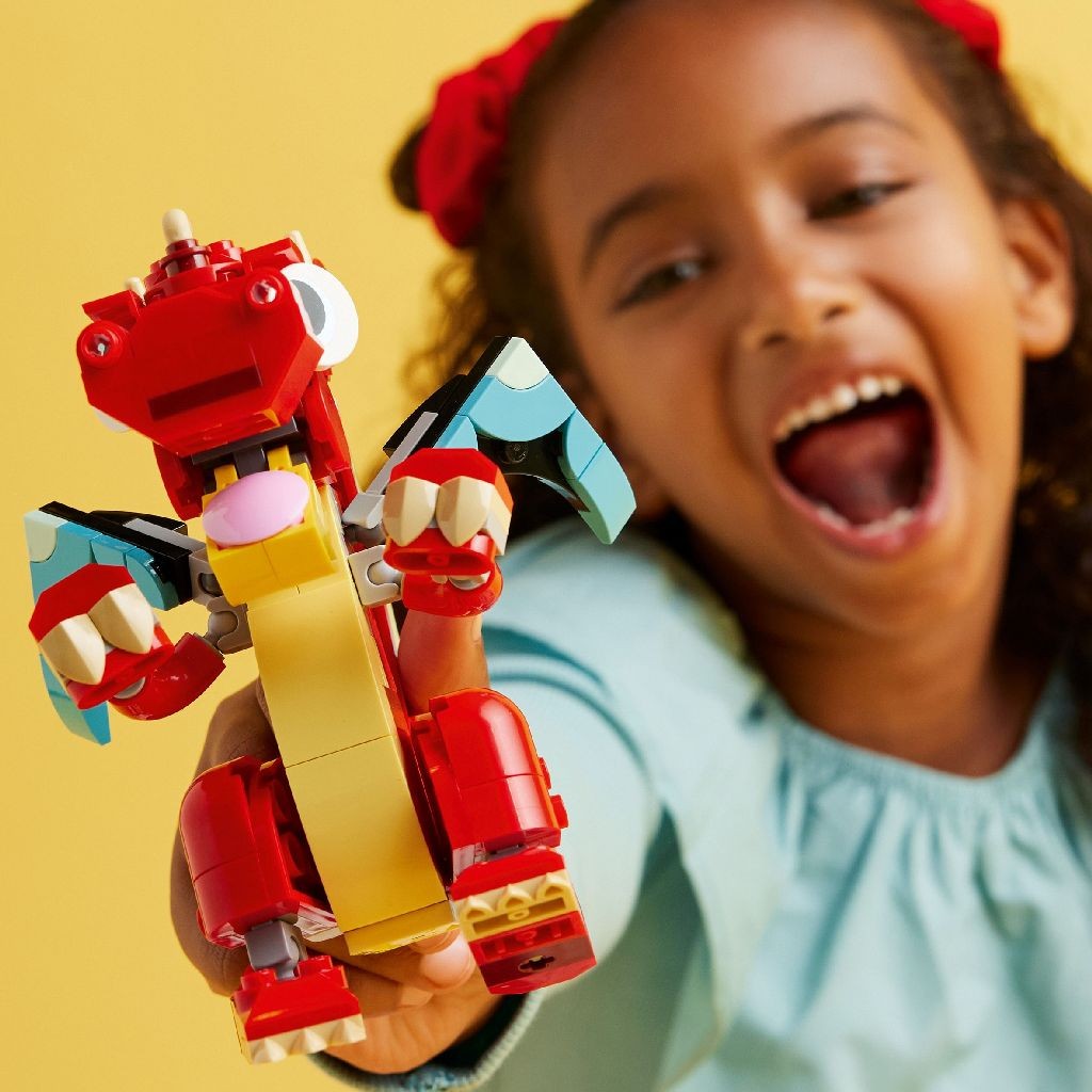 LEGO CREATOR 3IN1 DRAGON ROSU 31145