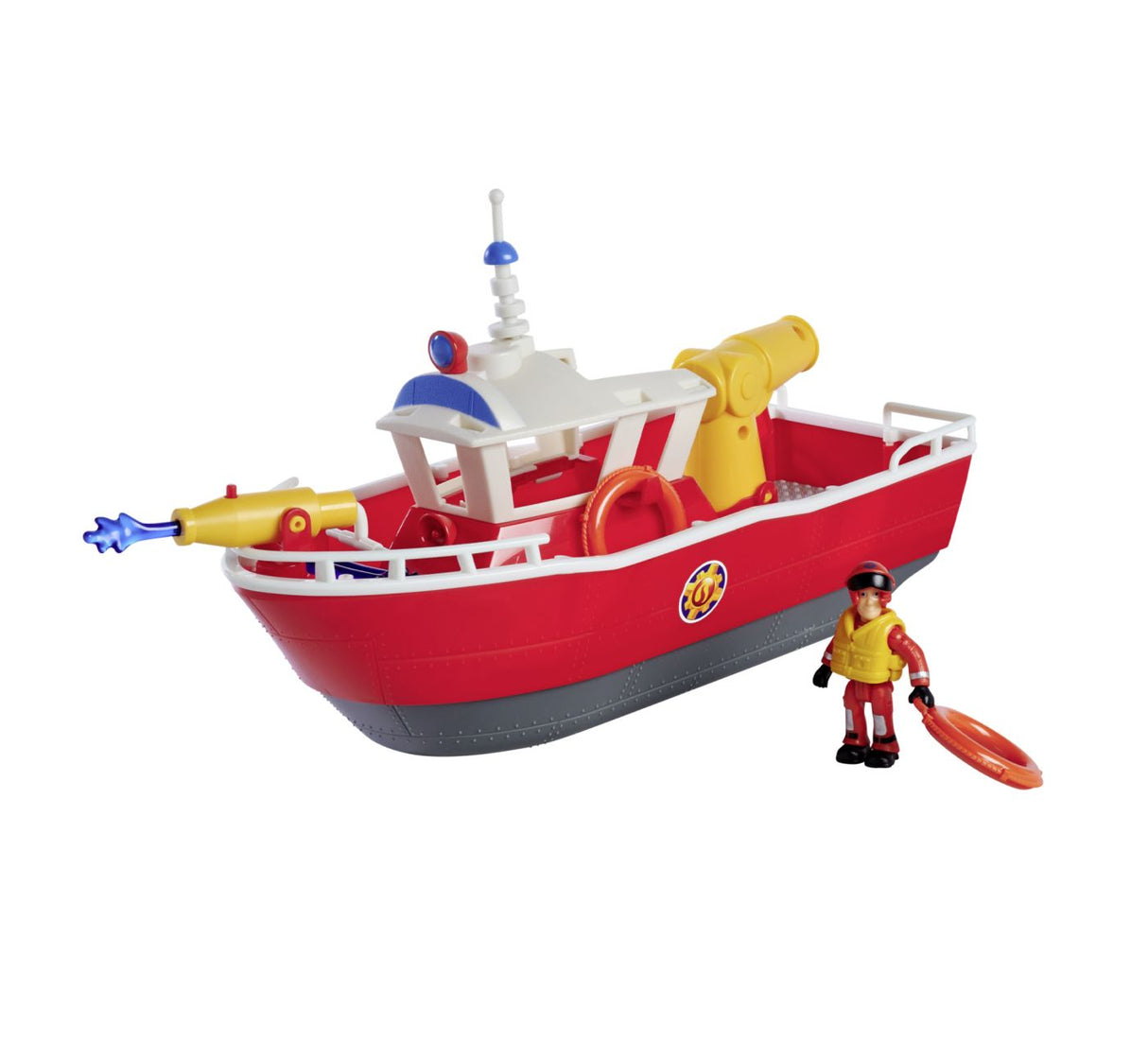 POMPIERUL SAM BARCA DE SALVARE TITAN CU FIGURINA SAM SI ACCESORII