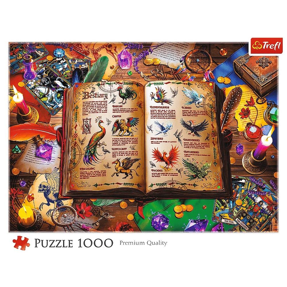PUZZLE TREFL 1000 ATLASUL PASARILOR FANTASTICE