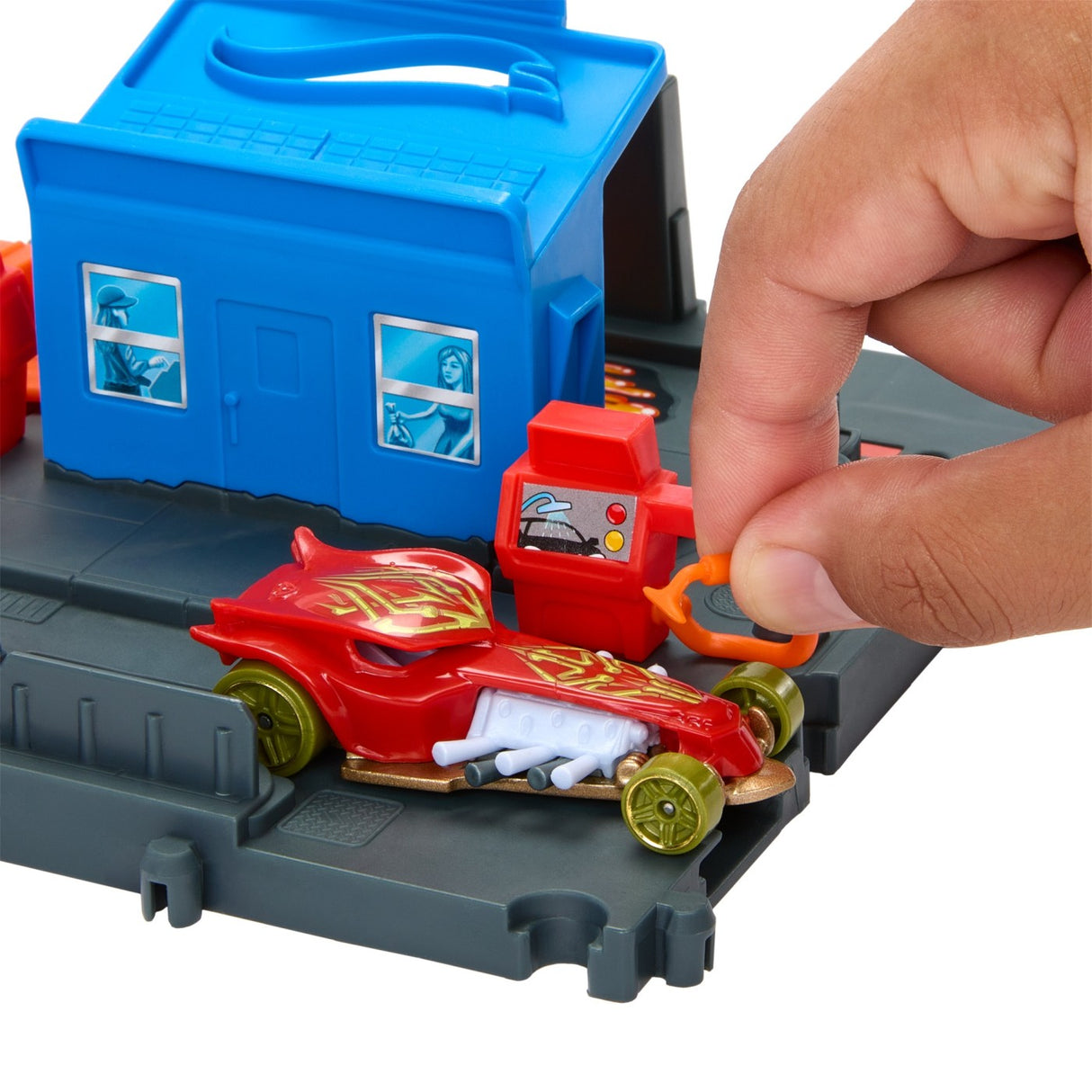 HOT WHEELS CITY EXPLORER PISTA FUEL STATION SHIFT