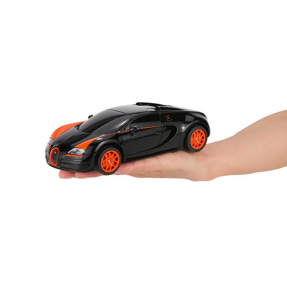 MASINA CU TELECOMANDA BUGATTI GRAND SPORT VITESSE NEGRU CU SCARA 1 LA 24
